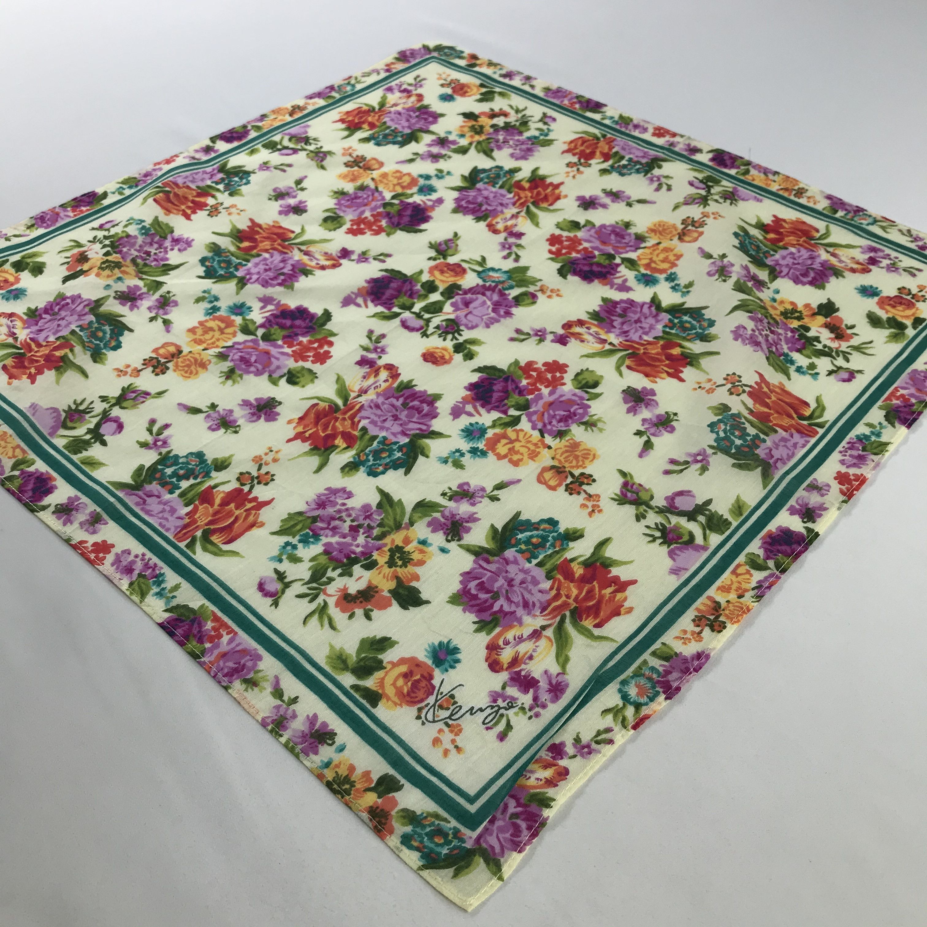 Kenzo × Vintage Kenzo Handkerchief / Neckerchief / Bandana Size ONE SIZE - 4 Thumbnail