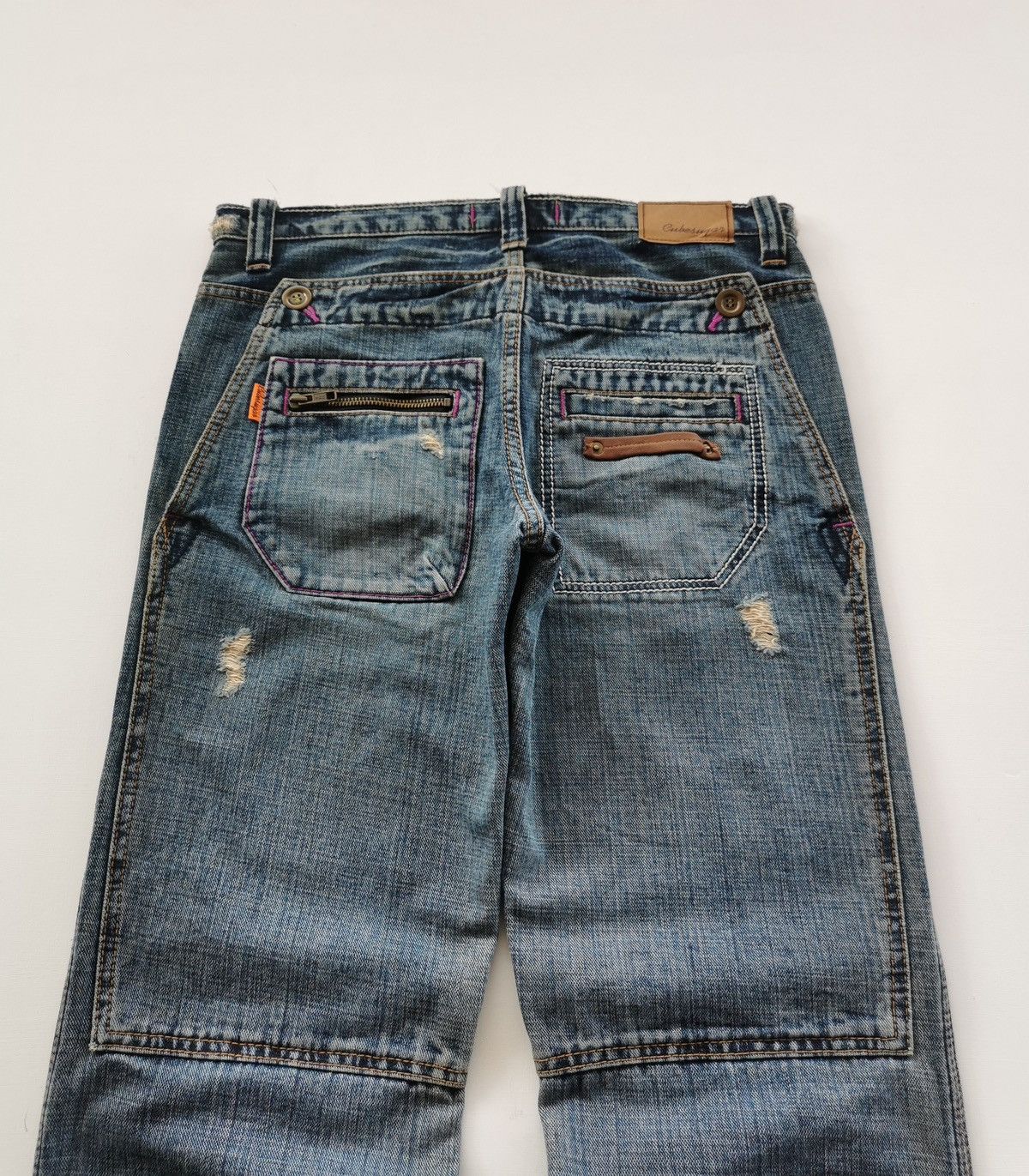 Japanese Brand Cube Sugar Japan Double Back Denim Jeans Size US 31 - 3 Thumbnail