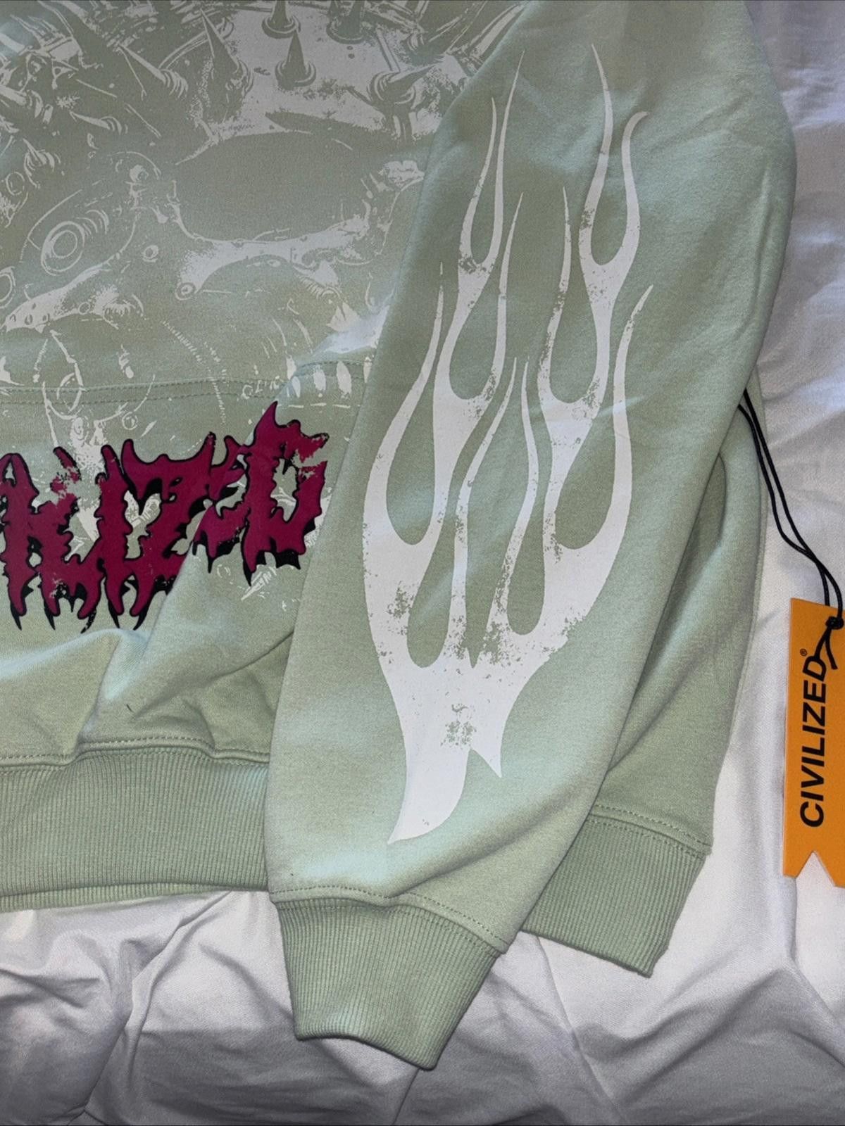Civilized Civilized Skull Washed Mint Hoodie NWT Small Size US S / EU 44-46 / 1 - 6 Thumbnail