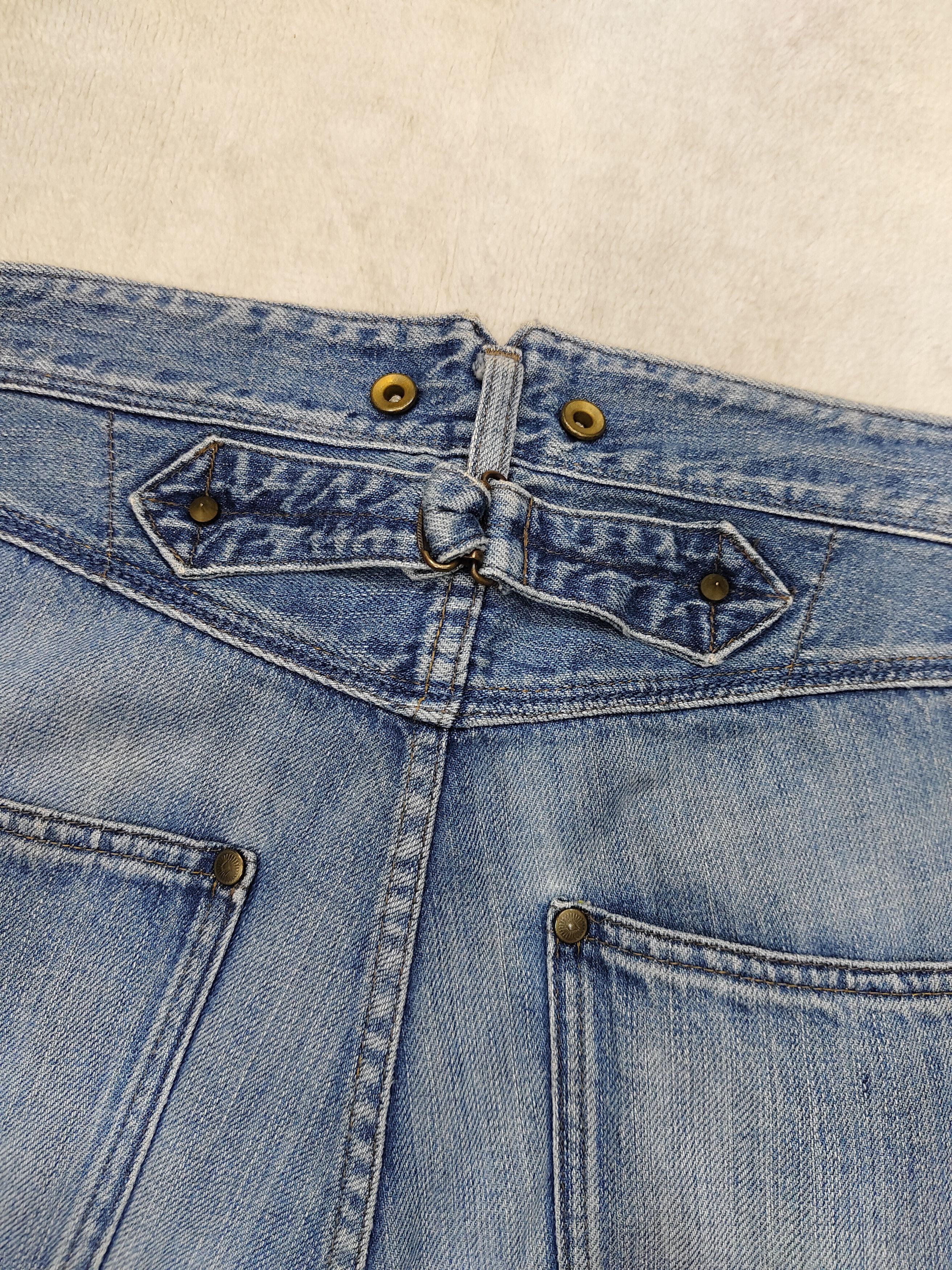 Journal Standard 00s Jouetie - Heritage Back Buckle Workwear Distressed Jeans Size US 30 / EU 46 - 6 Thumbnail