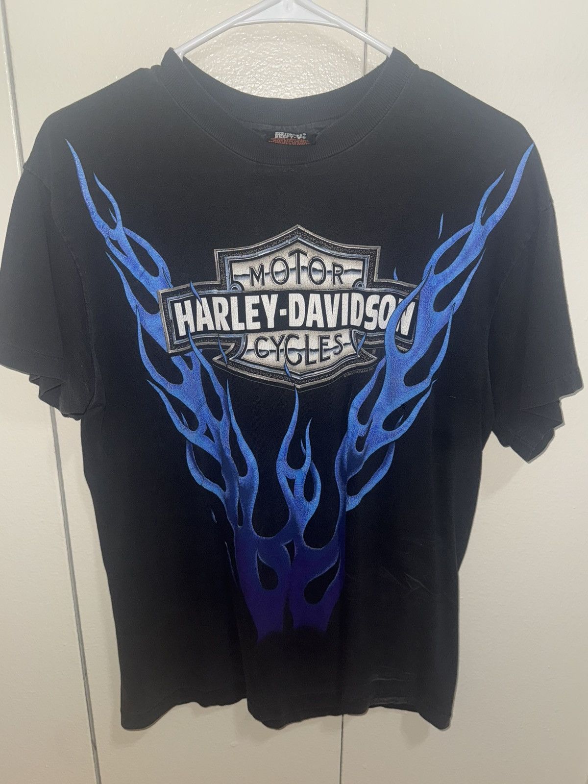Harley Davidson Vintage Blue flame harley Size US M / EU 48-50 / 2 - 1 Thumbnail