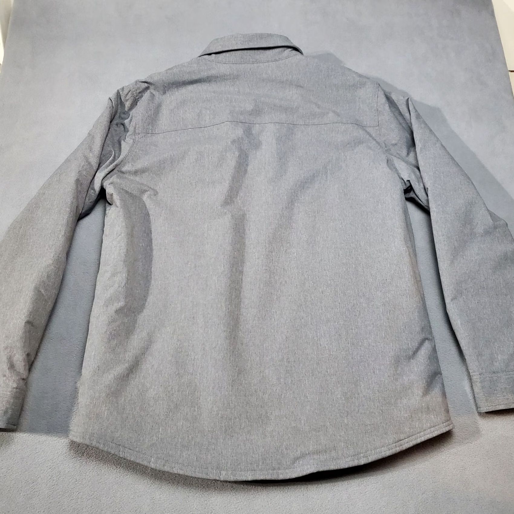 Vintage Wise River Shirt Jacket Shacket Mens XL Gray Granite Stretch Outdoor Lined Size US XL / EU 56 / 4 - 2 Thumbnail