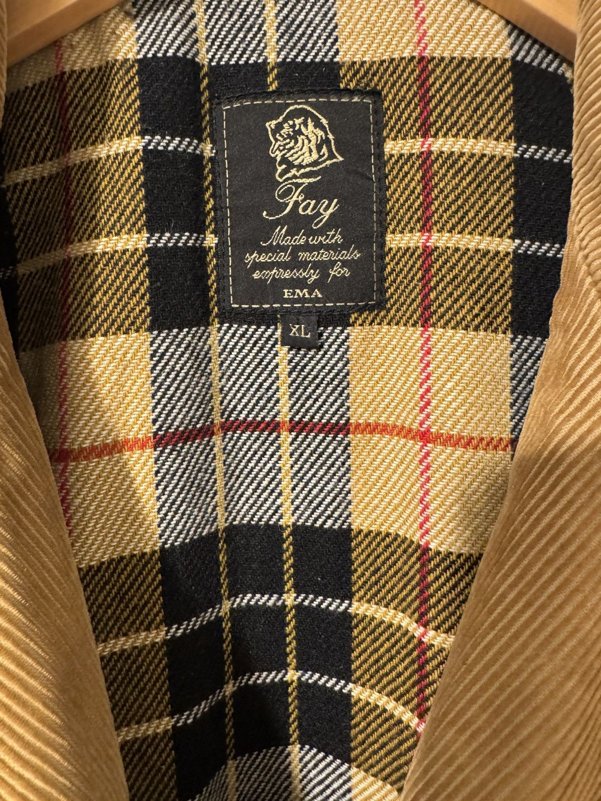 Fay Corduroy coat (Italian luxury designer Fay, Made for Ema) Size US XL / EU 56 / 4 - 2 Thumbnail