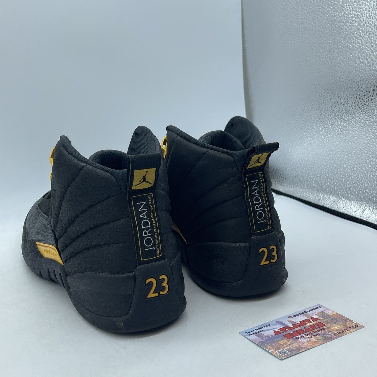 Jordan Brand Air Jordan 12 black taxi Size US 9.5 / EU 42-43 - 4 Thumbnail