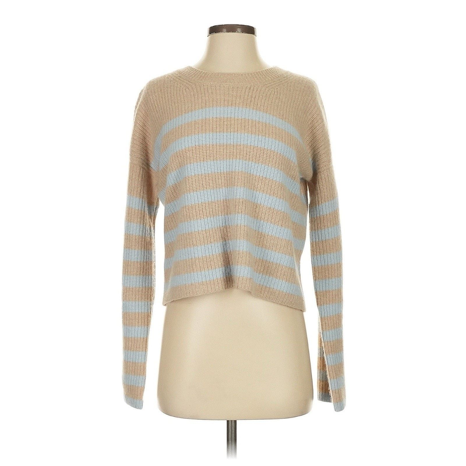 NWOT La Ligne Mini Striped Toujours Sweater 100% Cashmere XS