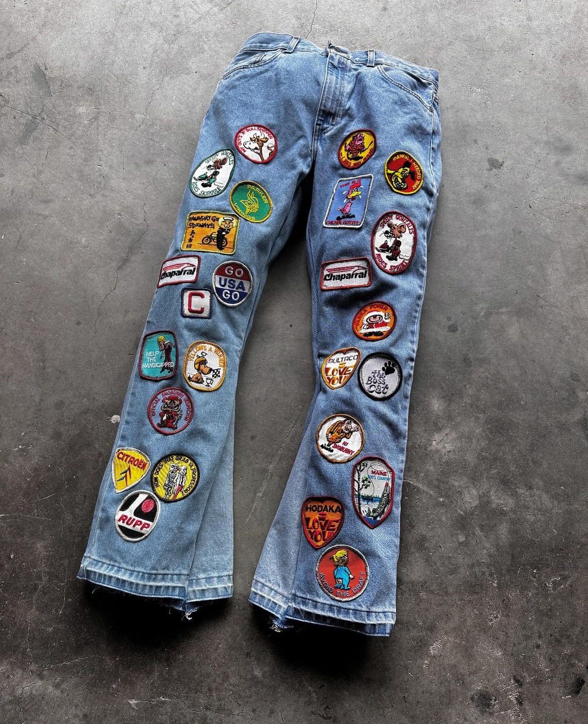 Other Rich Studios Rummage Sale Patchwork Flared Denim Size 40 Size US 40 / EU 56 - 6 Thumbnail
