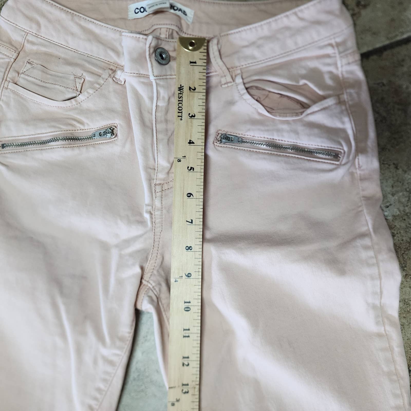 Country Road COUNTRY ROAD Jeans Womens 10 Peach Tapered Slim Denim Size 29" - 6 Thumbnail