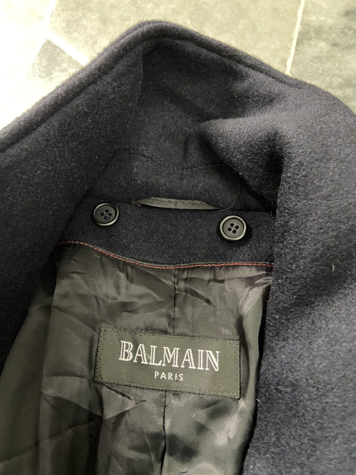 Balmain Balmain Navy Pea Coat Size US L / EU 52-54 / 3 - 4 Thumbnail
