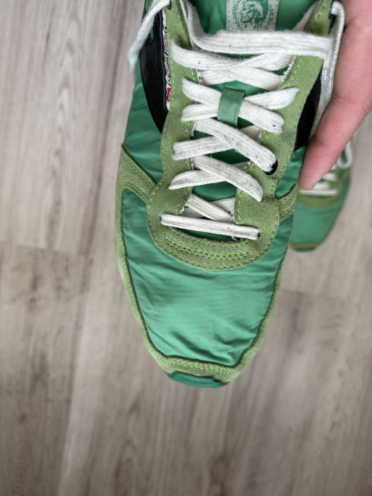 Diesel Vintage Diesel 978 Archive Runner Sneakers Green Y2K Nylon Size US 10.5 / EU 43-44 - 23 Thumbnail