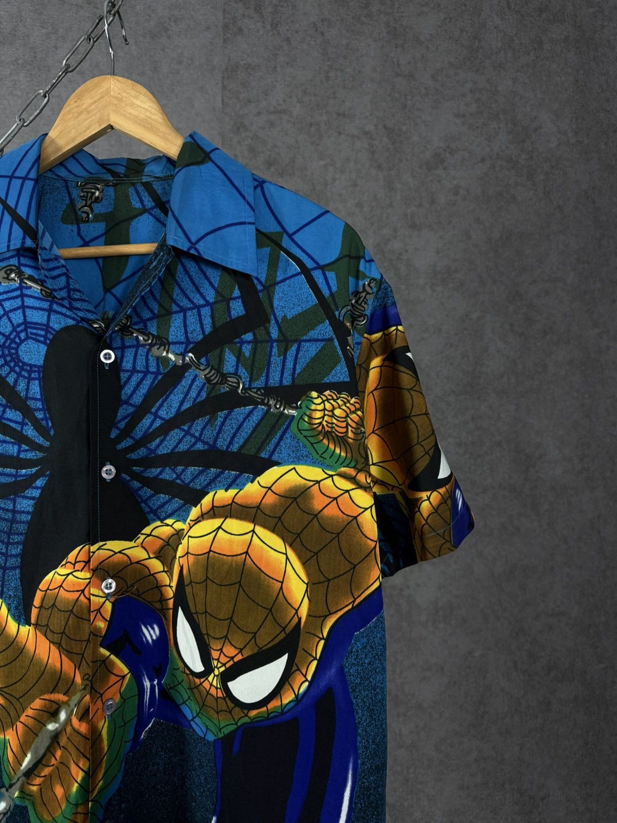 Marvel Comics Spider Man Marvel vintage overprinted shirt Size US L / EU 52-54 / 3 - 2 Thumbnail