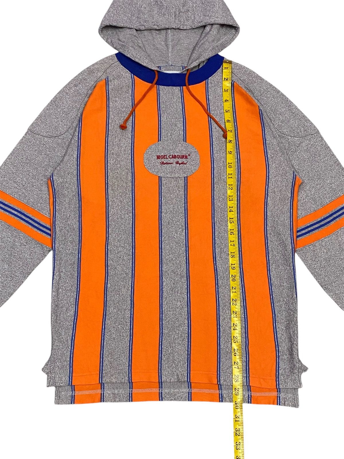 Nigel Cabourn Vintage Nigel Cabourn Stripe Hoodie Long Sleeve Shirt Size US M / EU 48-50 / 2 - 16 Thumbnail