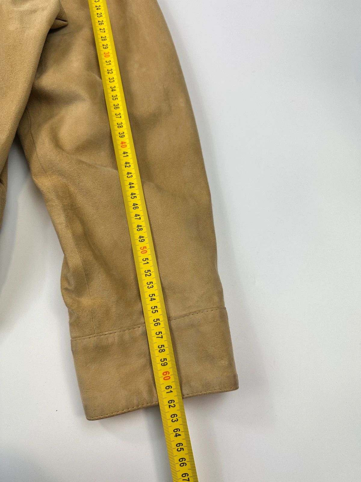 Lanvin Lanvin Paris 90s Beige Suède Leather Bomber Button Up Jacket Size US M / EU 48-50 / 2 - 11 Thumbnail
