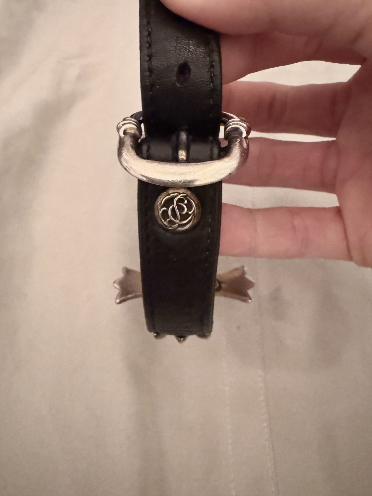 Chrome Hearts Chrome Hearts Cross Gunslinger Leather Bracelet Size ONE SIZE - 3 Thumbnail