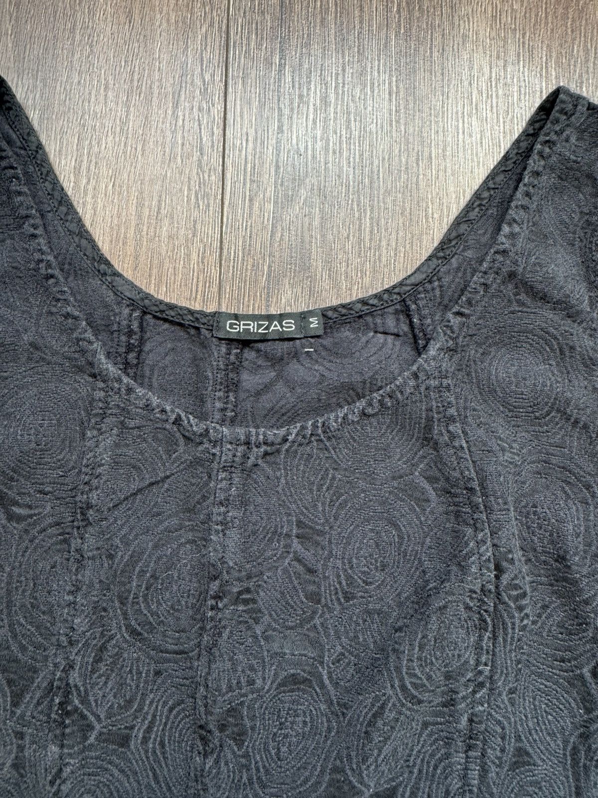 Other Grizas women’s M black Embroidered silk dress Size M / US 6-8 / IT 42-44 - 3 Thumbnail