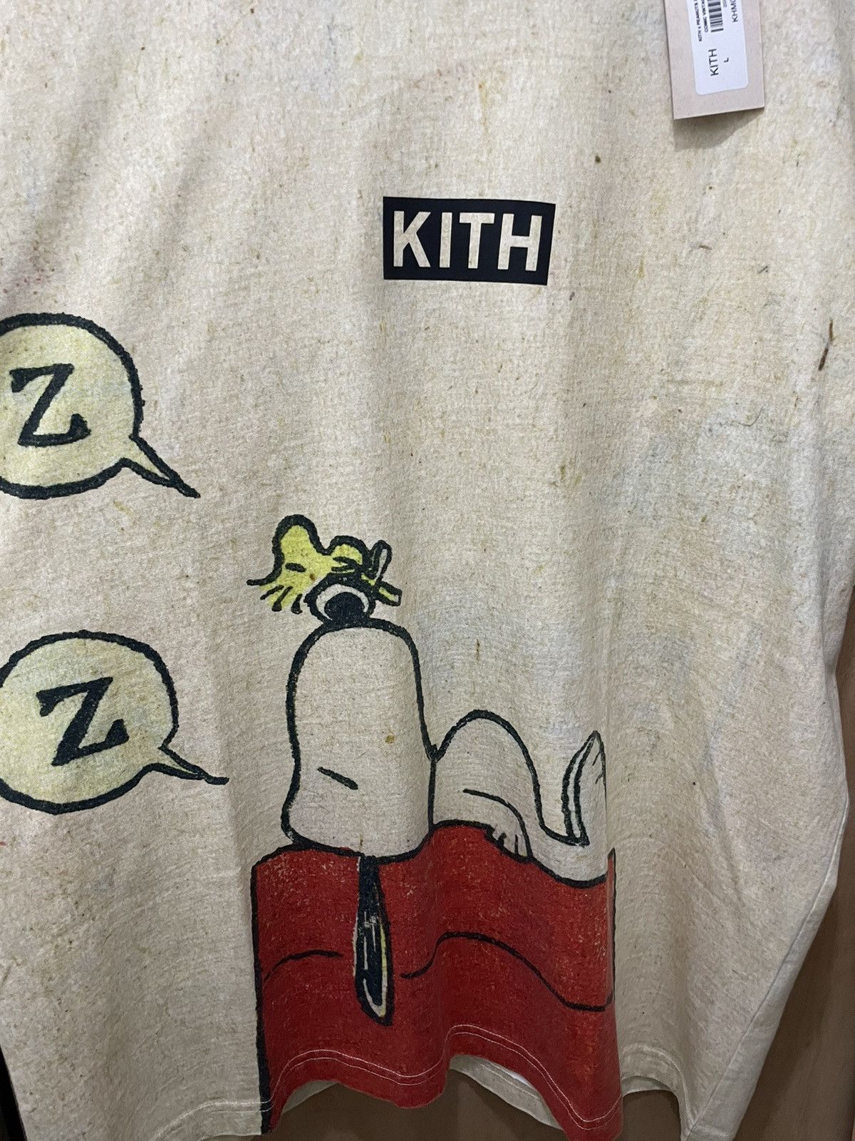 Kith × Vintage Kith for peanuts sleeping doghouse comic