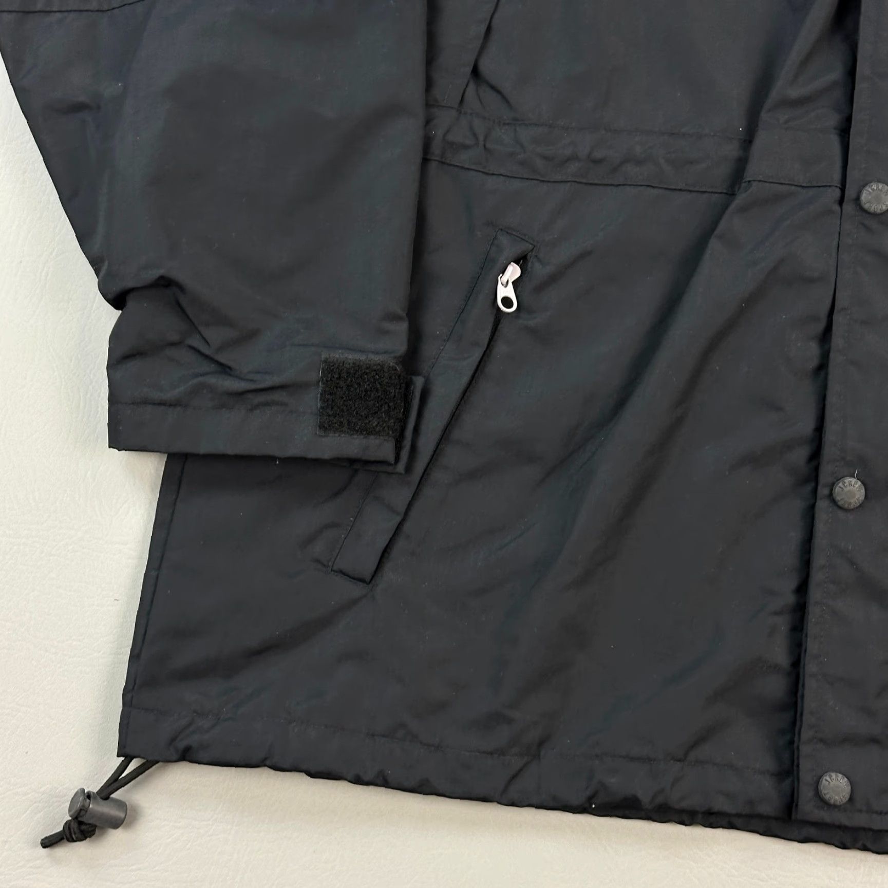 J.Crew Vintage J.Crew Sport Jacket Mens XL Black Full Zip Hooded Windbreaker Oarsman Size US XL / EU 56 / 4 - 3 Thumbnail