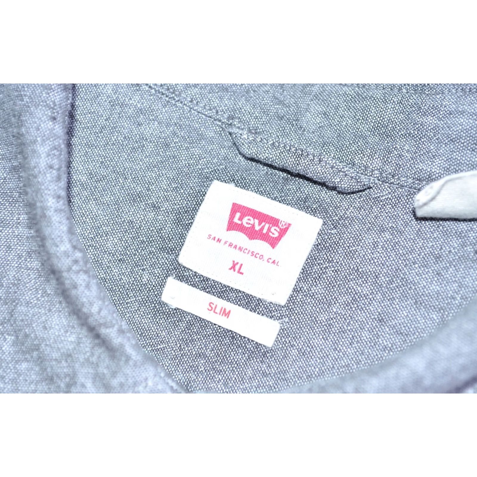 Levi's Levi'S Mens Long Sleeve Grey Shirt Slim Fit Cotton with Logo SIze XL Size US XL / EU 56 / 4 - 6 Thumbnail