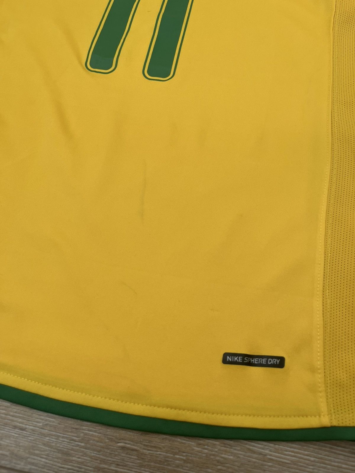 Nike RARE NIKE BRAZIL ROBINHO #11 HYPE BLOCKCORE STYLE JERSEY Size US L / EU 52-54 / 3 - 16 Thumbnail