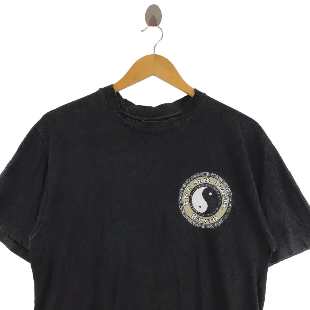 Vintage Vtg 90’ T&C SURF DESIGNS Hawaii Ying Yang Logo Tee Shirt Size US M / EU 48-50 / 2 - 2 Thumbnail