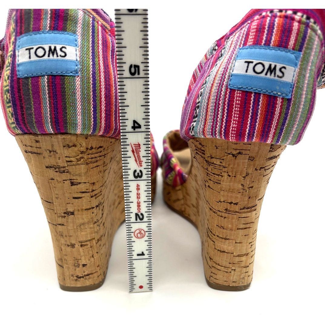Toms Size 11 | TOMS Women’s Sienna Cork Wedge Sandal Shoes Size US 11 / IT 41 - 7 Thumbnail