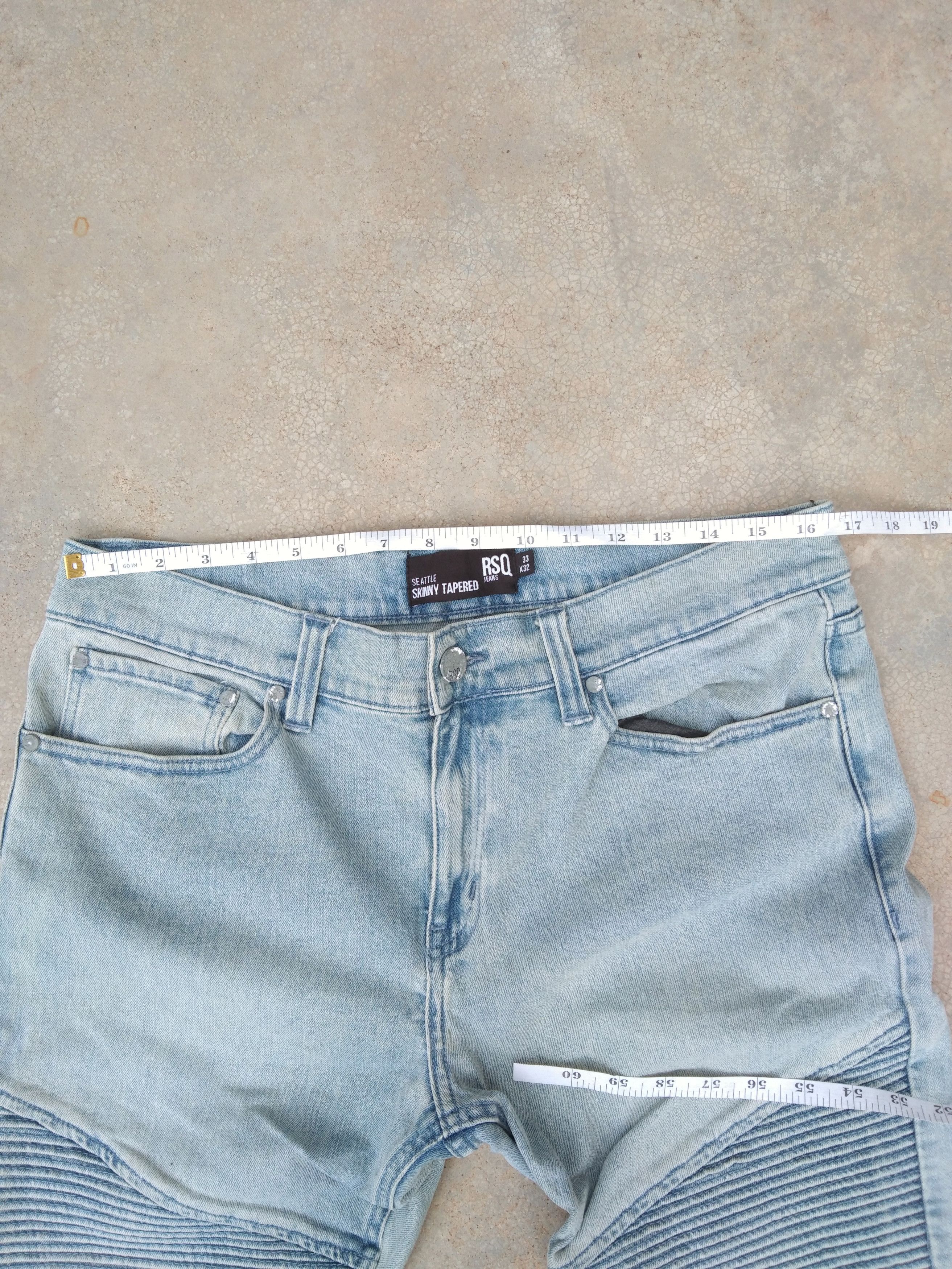 Rsq RSQ Jeans Skinny Tapered Balmain Style 33x32 Size US 33 - 6 Thumbnail