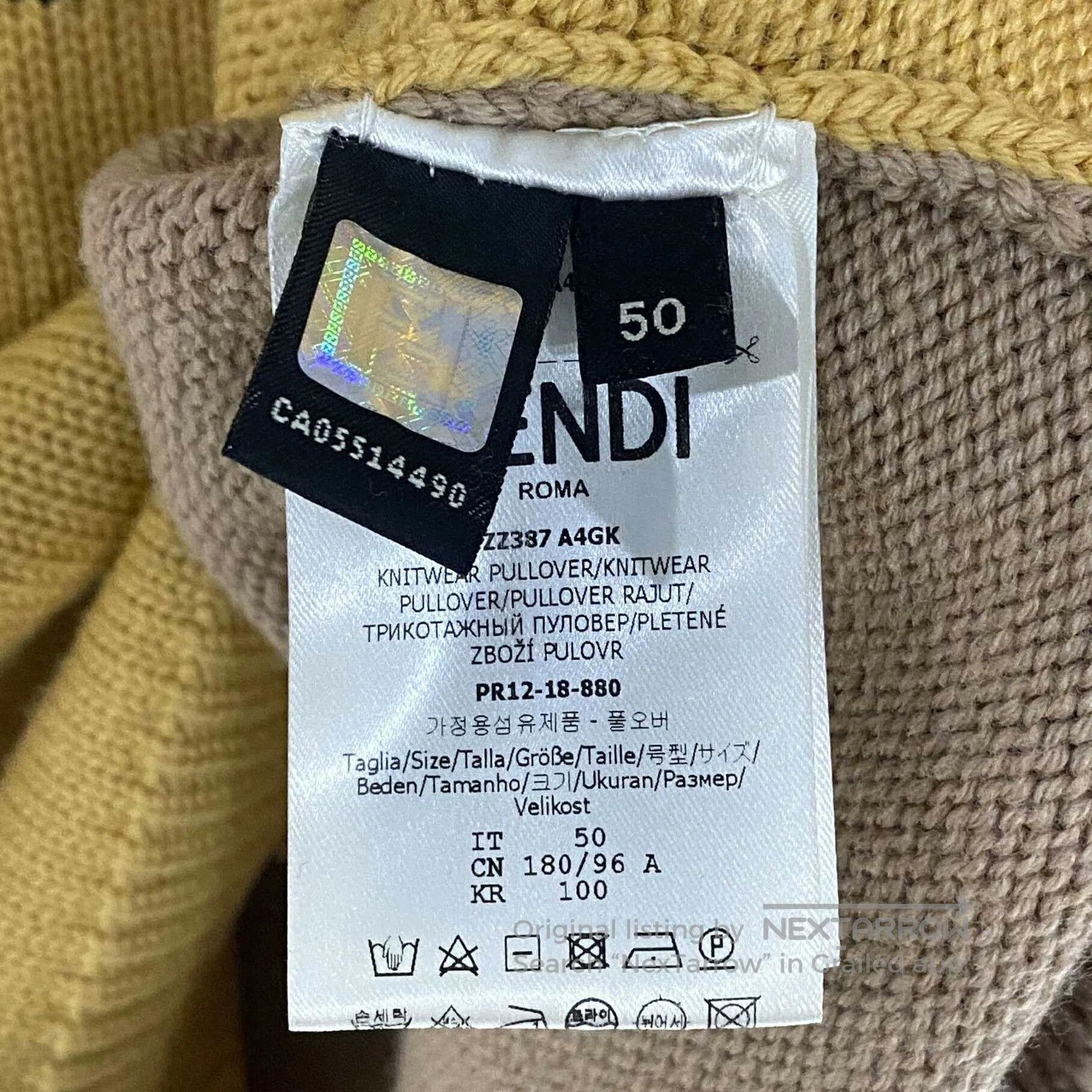 Fendi fendi color block logo sweater. Size US L / EU 52-54 / 3 - 3 Thumbnail