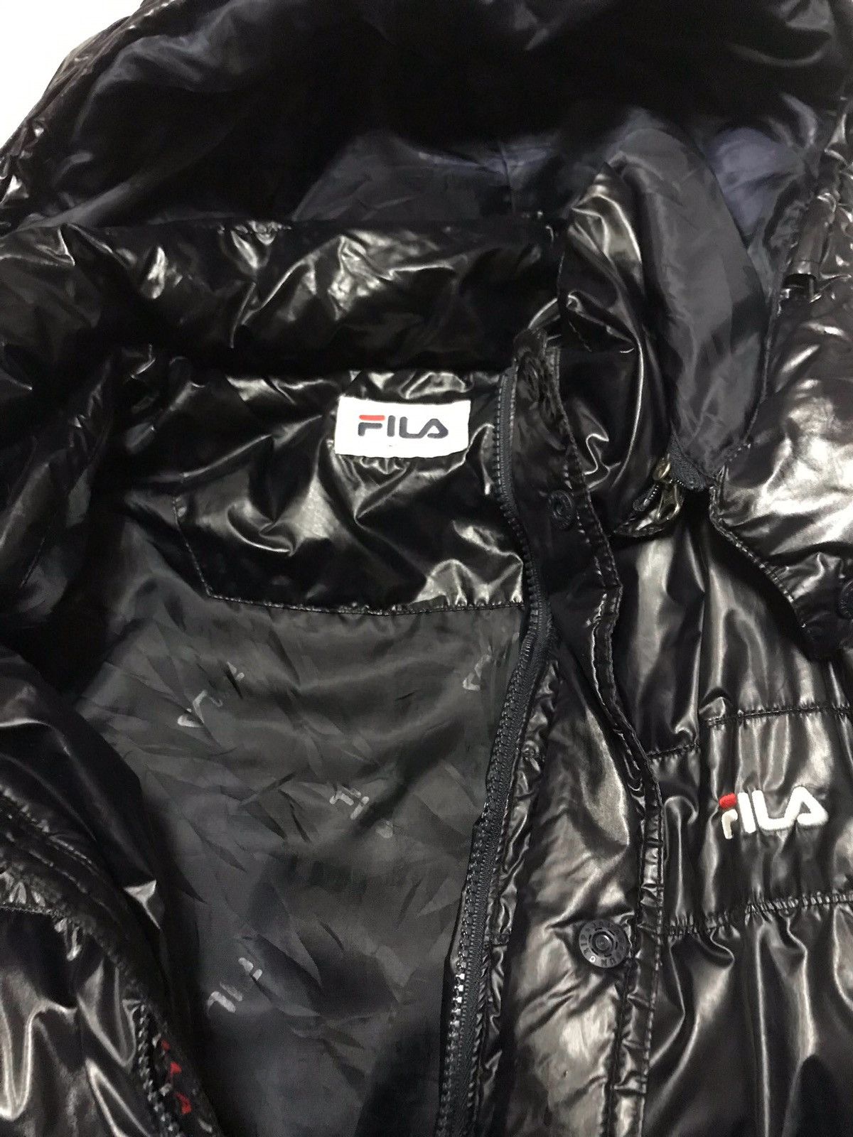 Fila STEAL💥VTG Fila D Italia Down Puffer Shiny Jacket Unisex Size US M / EU 48-50 / 2 - 16 Thumbnail
