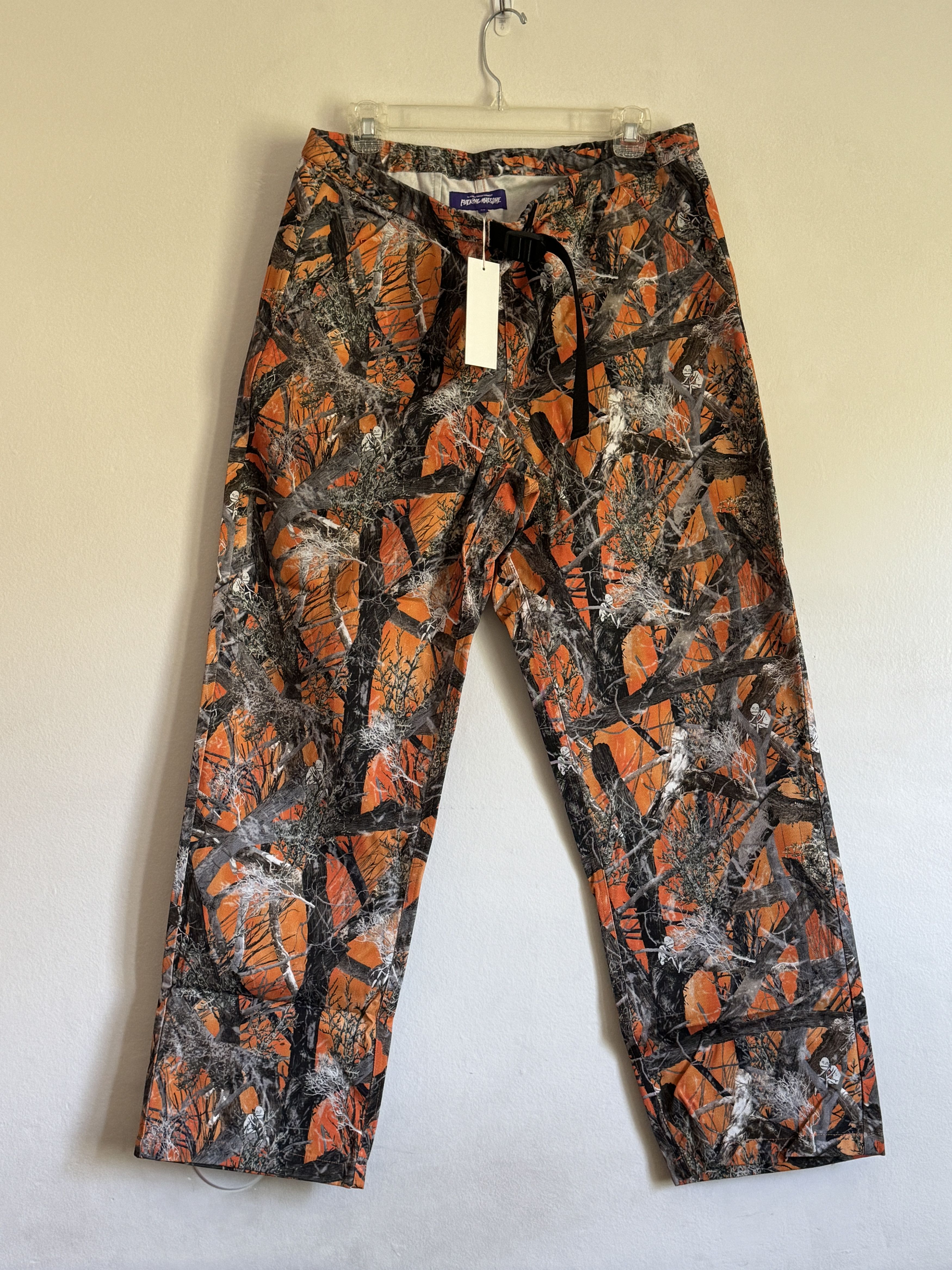 Fucking Awesome Fucking Awesome Quilted Camo Orange Pants – US 30 