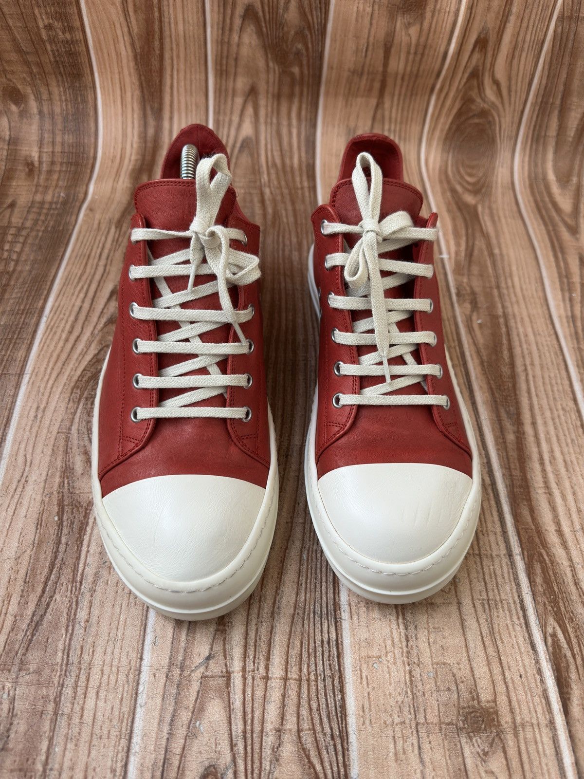 Rick Owens Rick Owens Ramone Low Cardinal Red. Size US 9 / EU 42 - 3 Thumbnail