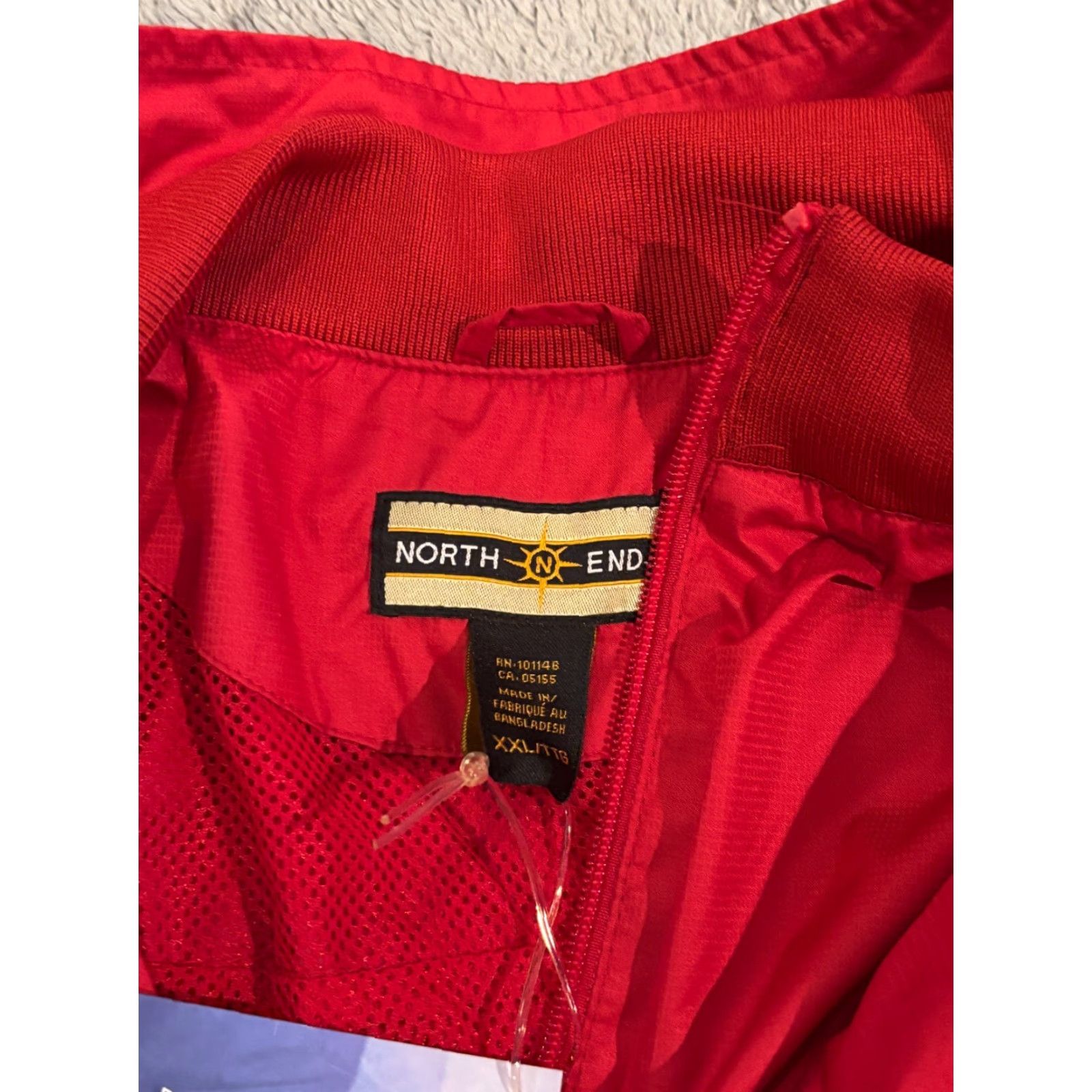 Vintage VINTAGE North End Techno Lite Rain Jacket Mens 2XL Red Nylon Lined Windbreaker IAD Company Size US XXL / EU 58 / 5 - 4 Thumbnail