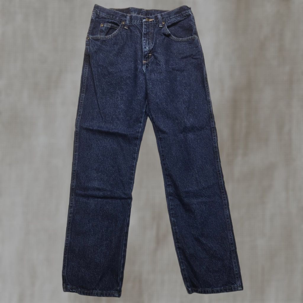 Wrangler VINTAGE Wrangler Jeans Regular Fit Straight Blue Denim Workwear Men 33X32 Size US 33 - 1 Thumbnail