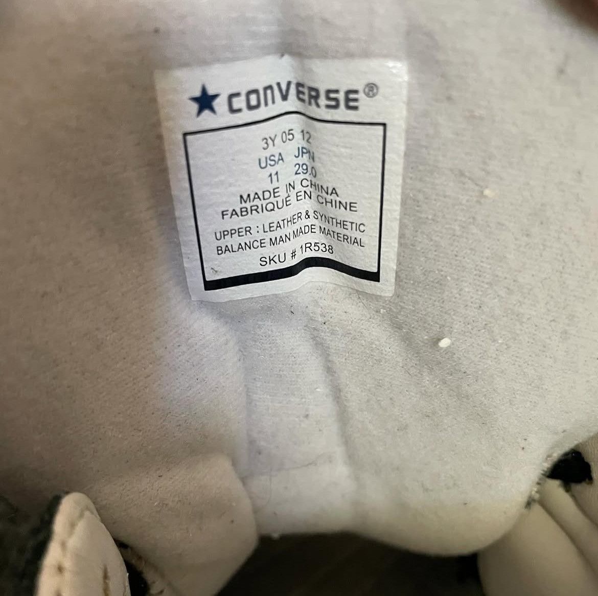 Number (N)ine Number (n)ine ss06 converse weapons Size US 11 / EU 44 - 4 Thumbnail
