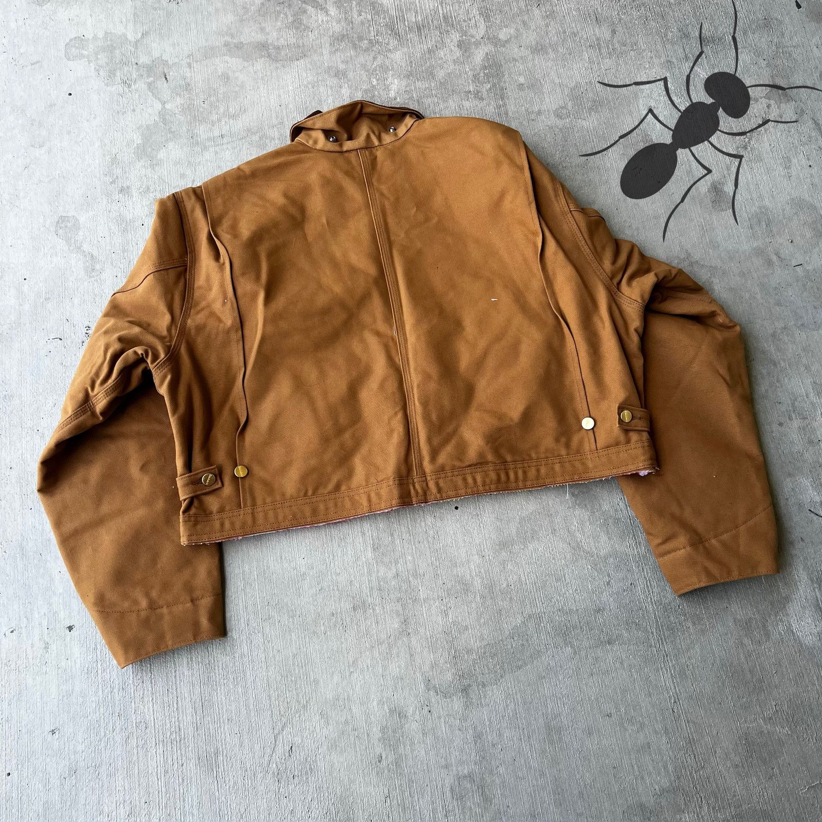 Carhartt × Vintage Carhartt brown cropped Detroit style work wear jacket Size US XXL / EU 58 / 5 - 5 Thumbnail