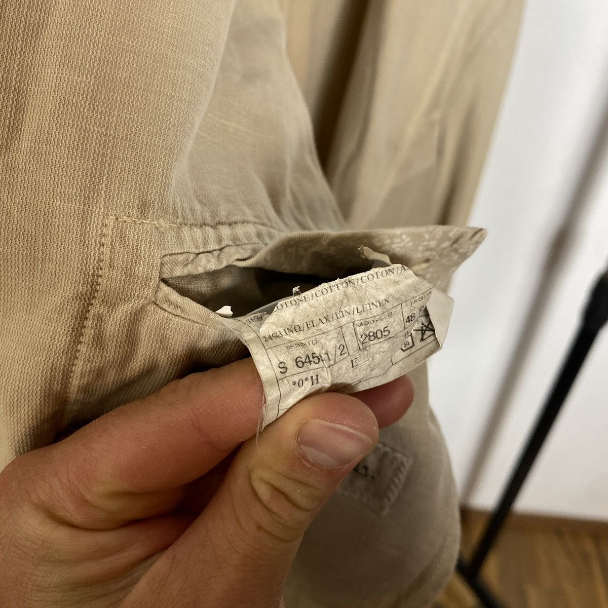 L.B.M. 1911 Cotton and Linen Blazer L.B.M 1911 Cream Size 48R - 6 Thumbnail