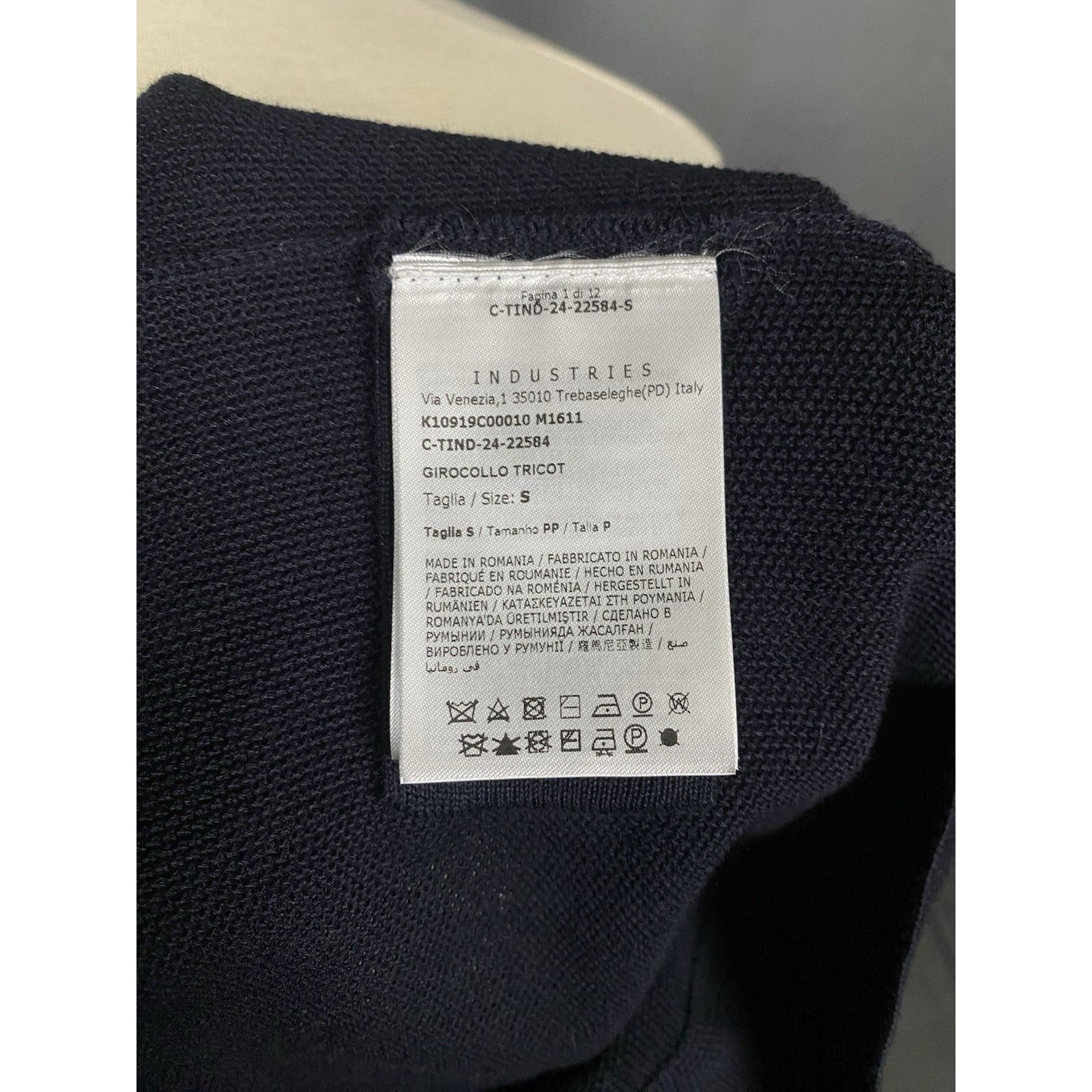 Moncler MINT! Moncler Men's Blue Cotton Cashmere Knitted Crewneck Sw Size US S / EU 44-46 / 1 - 11 Thumbnail