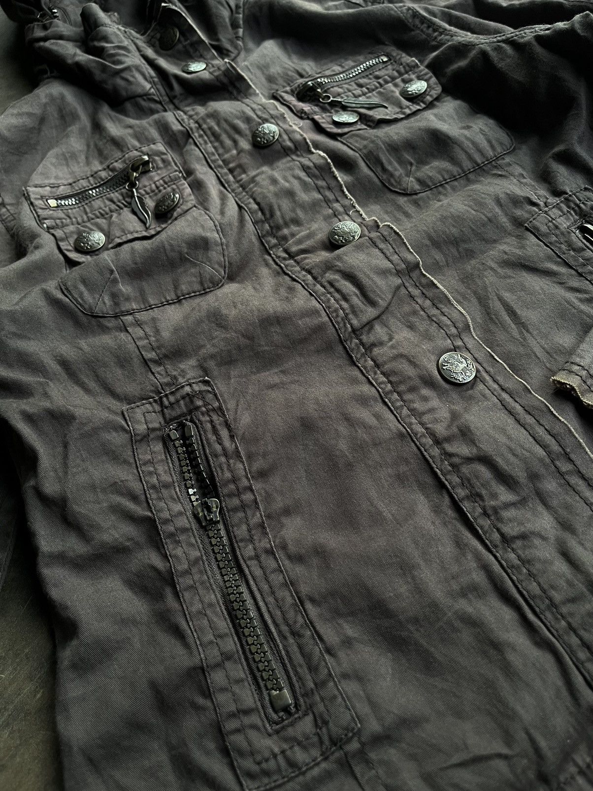 If Six Was Nine JAPANESE CORNFLAKE BONO GOA STYLE JACKET GOTHIC PUNK STYLE Size US S / EU 44-46 / 1 - 8 Thumbnail