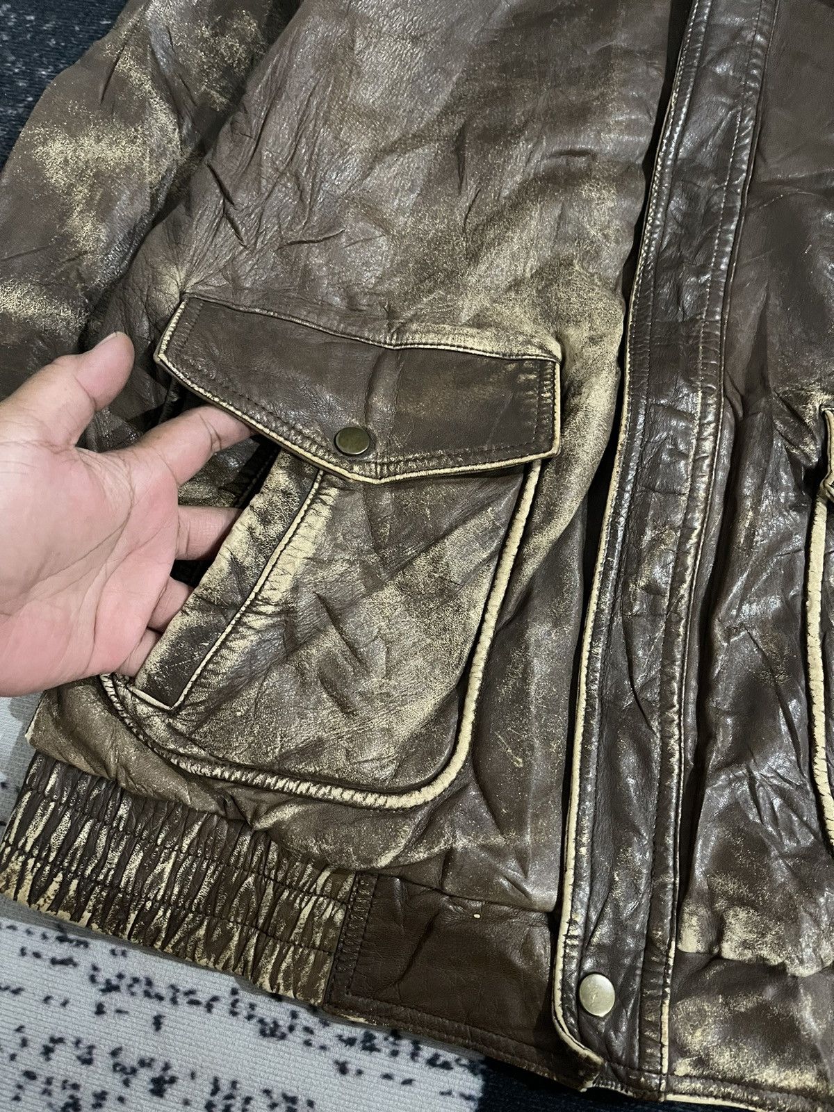 Vintage Vintage Val’dor C.M Company Sheep Leather Jacket Size US L / EU 52-54 / 3 - 6 Thumbnail
