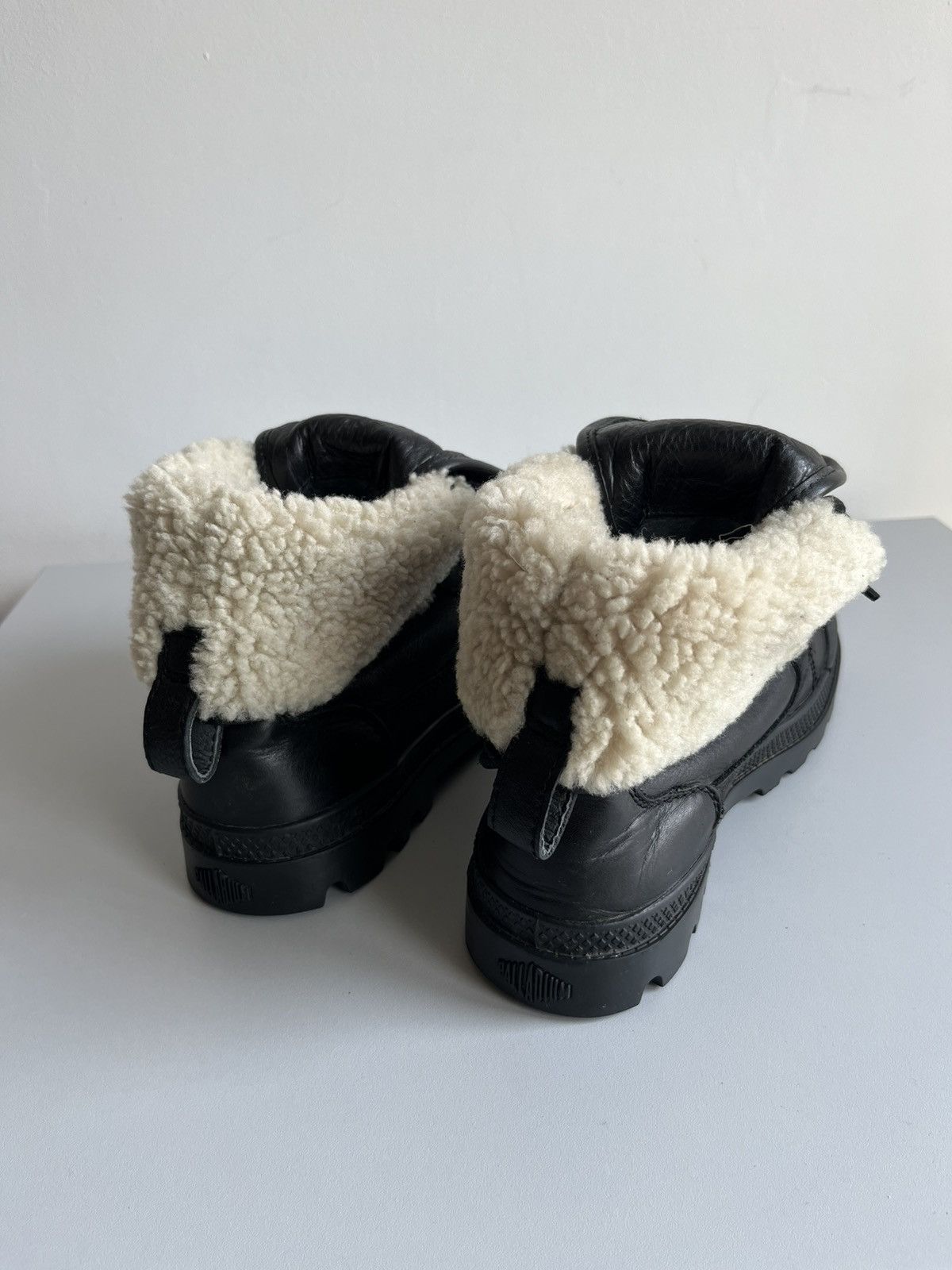 Neil Barrett Neil Barrett x Palladium AW11 shearling leather combat boots Size US 8 / EU 41 - 12 Thumbnail