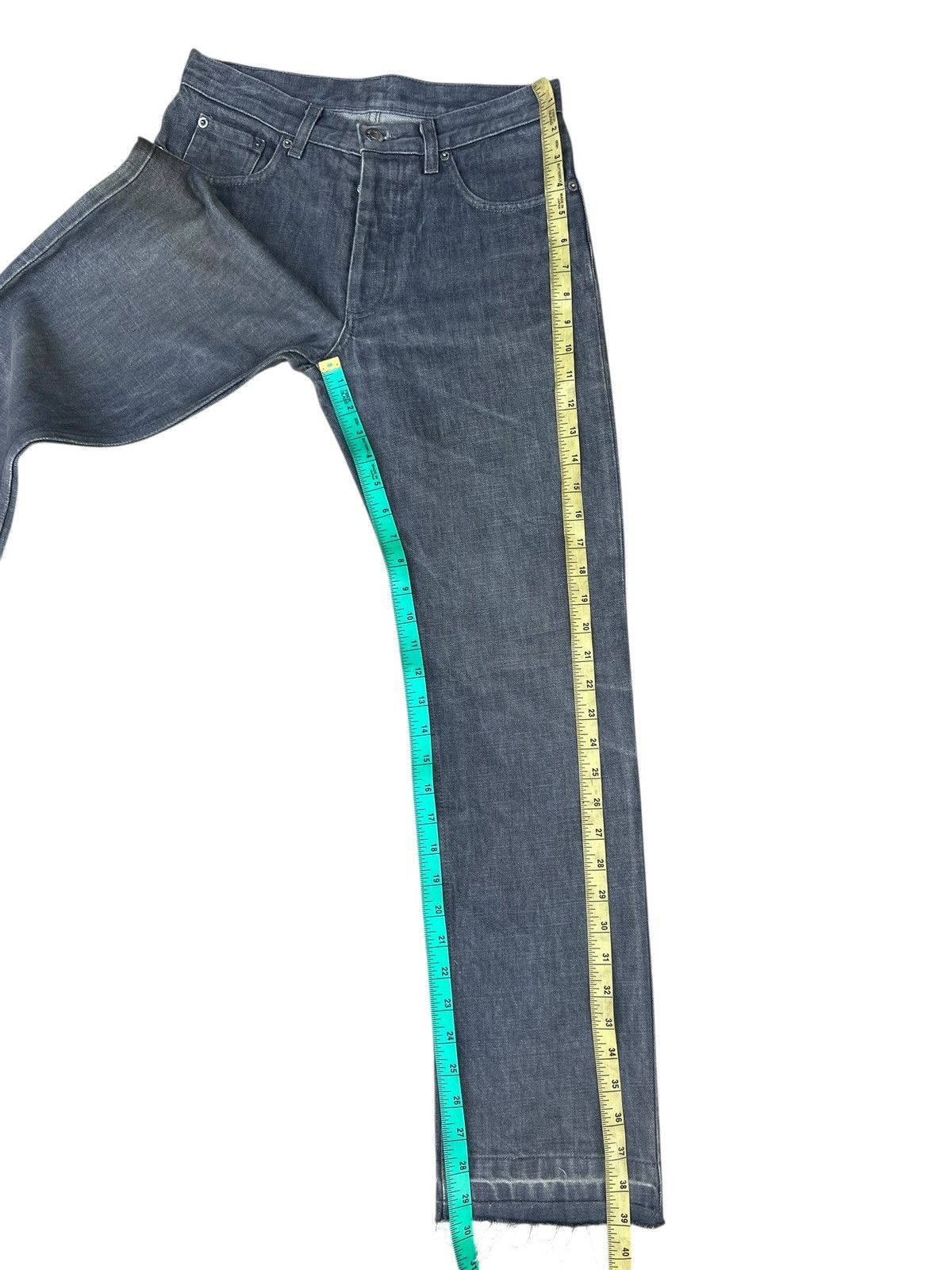 Vintage Helmut Lang Italian Cut Faded Mud Grey Denim Jeans