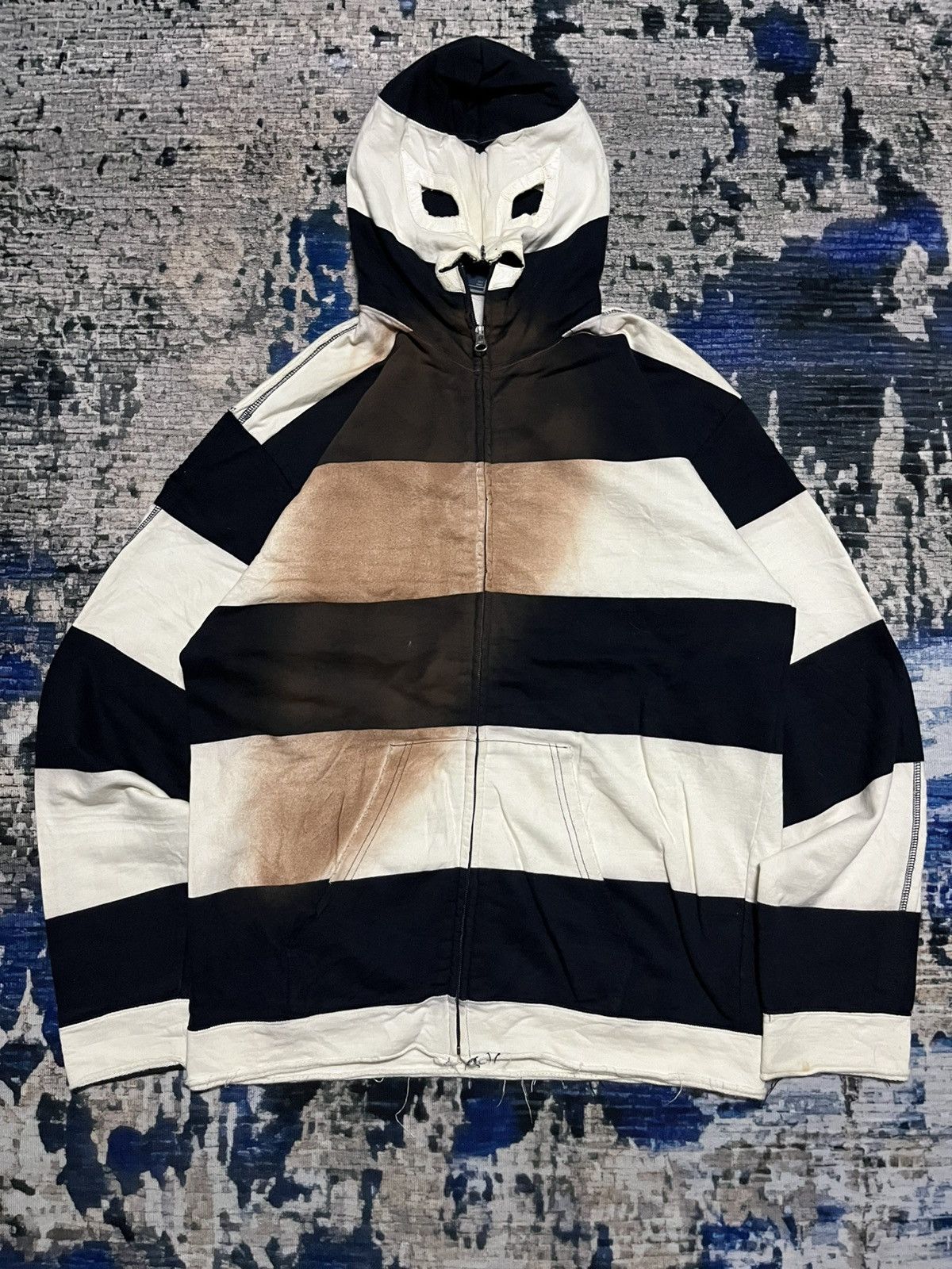 PPFM 🔥RARE PPFM PUNK JAIL STYLE ZIPPER HOODIE Size US L / EU 52-54 / 3 - 1 Thumbnail