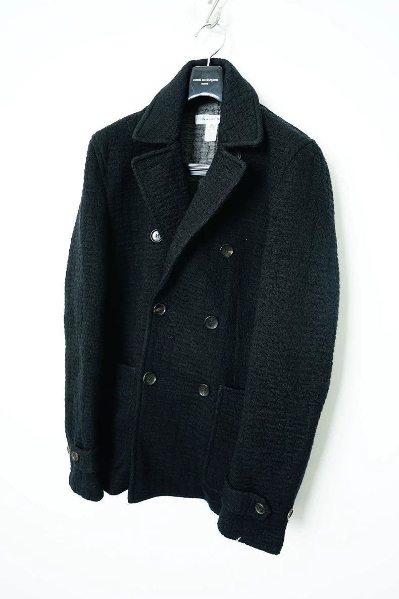 Comme des Garcons Comme des Garcons Waffle check double-breasted coat Size S / US 4 / IT 40 - 2 Thumbnail