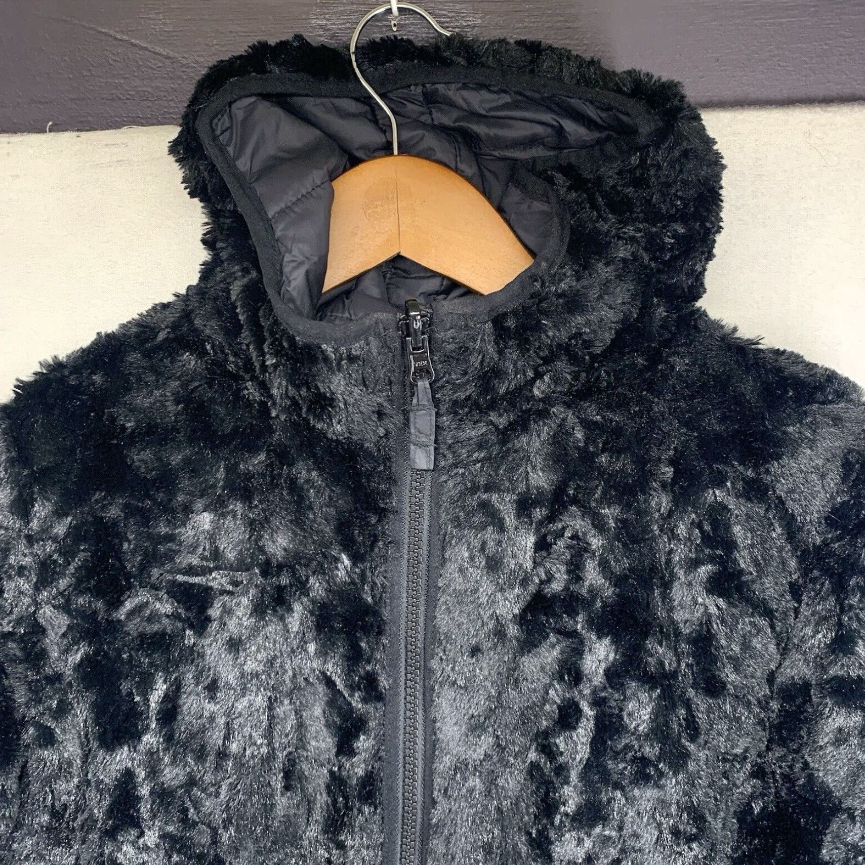 Lands' End Lands' End Jacket Women's Large 14-16 Quilted Puffer Coat Black Primaloft Nylon Softshell Zip Snap Insulated Reversible Pockets Mid-Length Size L / US 10 / IT 46 - 5 Thumbnail