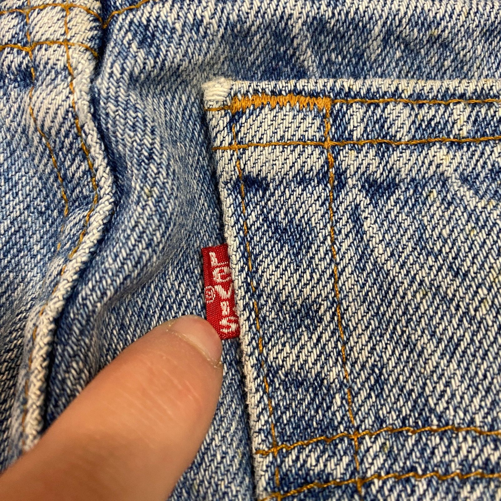 Levi's × Vintage VTG 80s Levi's 550 Tapered Made in USA Relaxed Jeans 32x31 Size US 32 / EU 48 - 3 Thumbnail