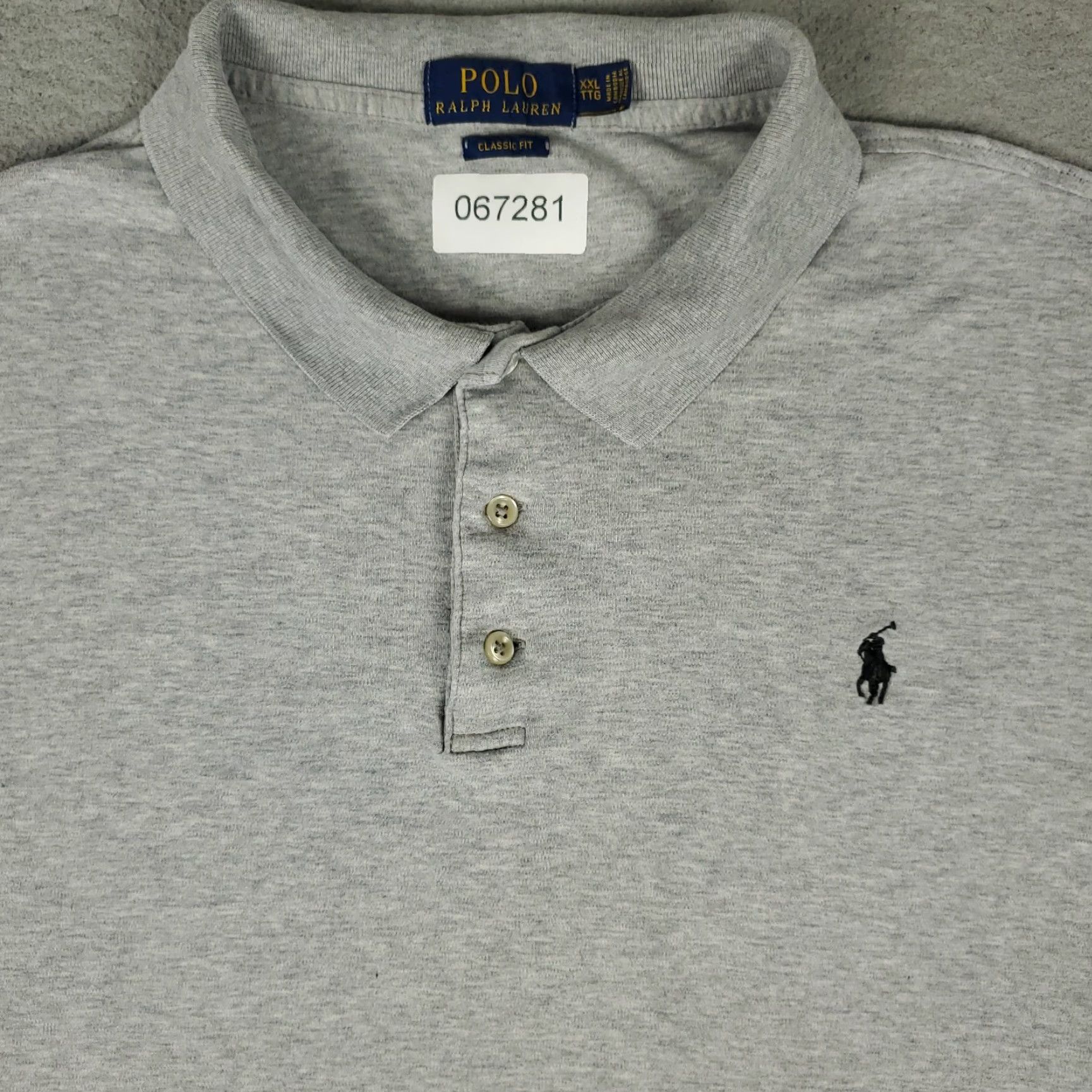 Ralph Lauren Ralph Lauren Polo Shirt Mens 2XL Gray Classic Fit Pony Short Sleeve Shirt Size US XXL / EU 58 / 5 - 2 Thumbnail
