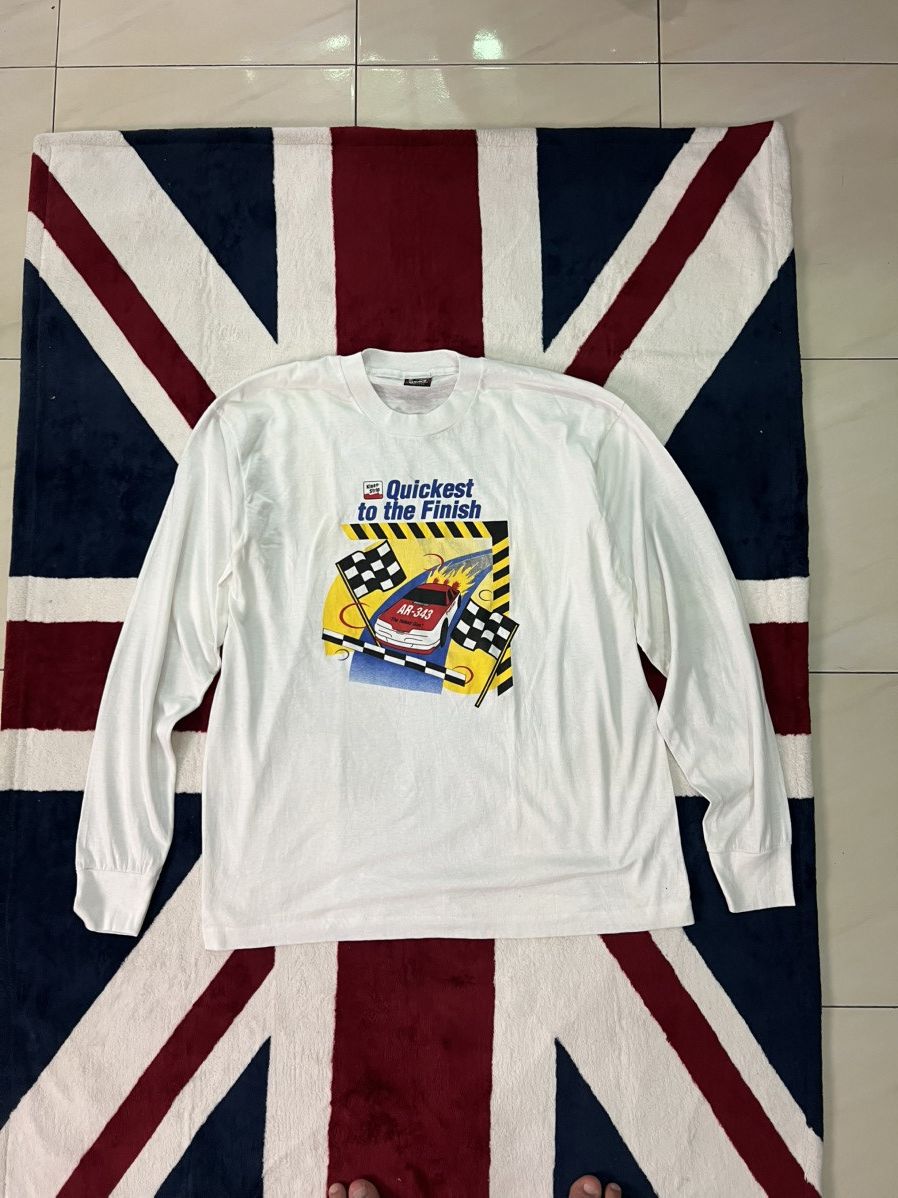 NASCAR × Vintage Klean-Strip “Quickest to the Finish” – Vintage 90s LS Tee Size US XL / EU 56 / 4 - 2 Thumbnail