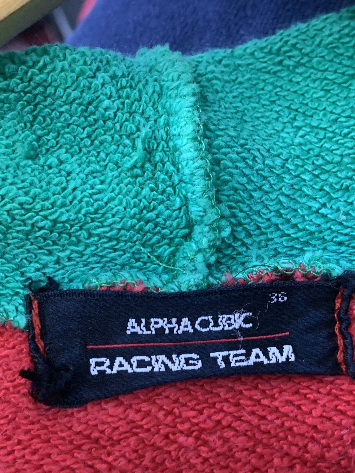 Japanese Brand × Vintage Vintage Alpha Cubic Racing Team Hoodie Size US XXS / EU 40 - 11 Thumbnail
