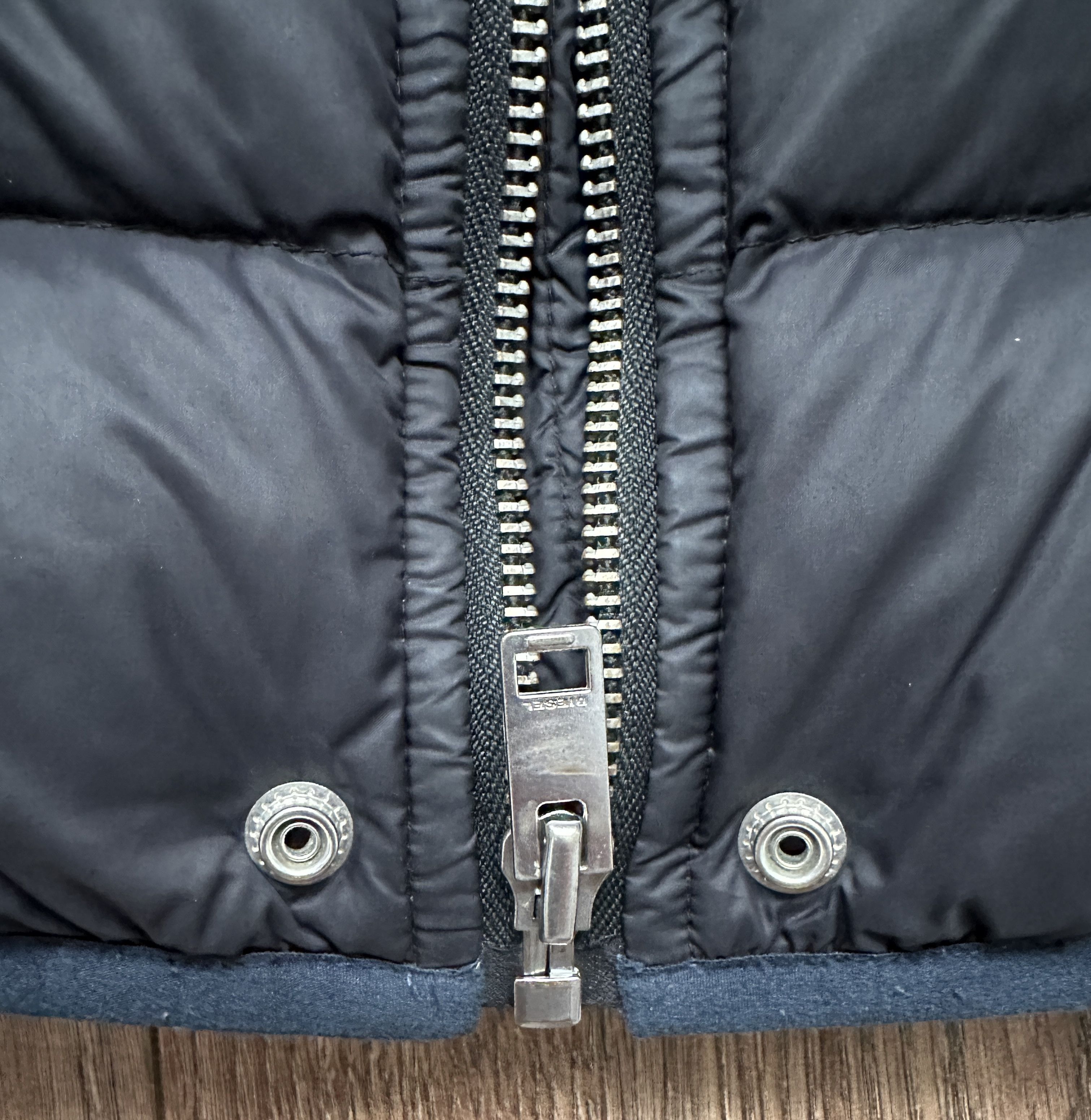 Diesel Diesel Down Puffer Jacket Black Gray Size S-M Casual Clothin Size US M / EU 48-50 / 2 - 19 Thumbnail