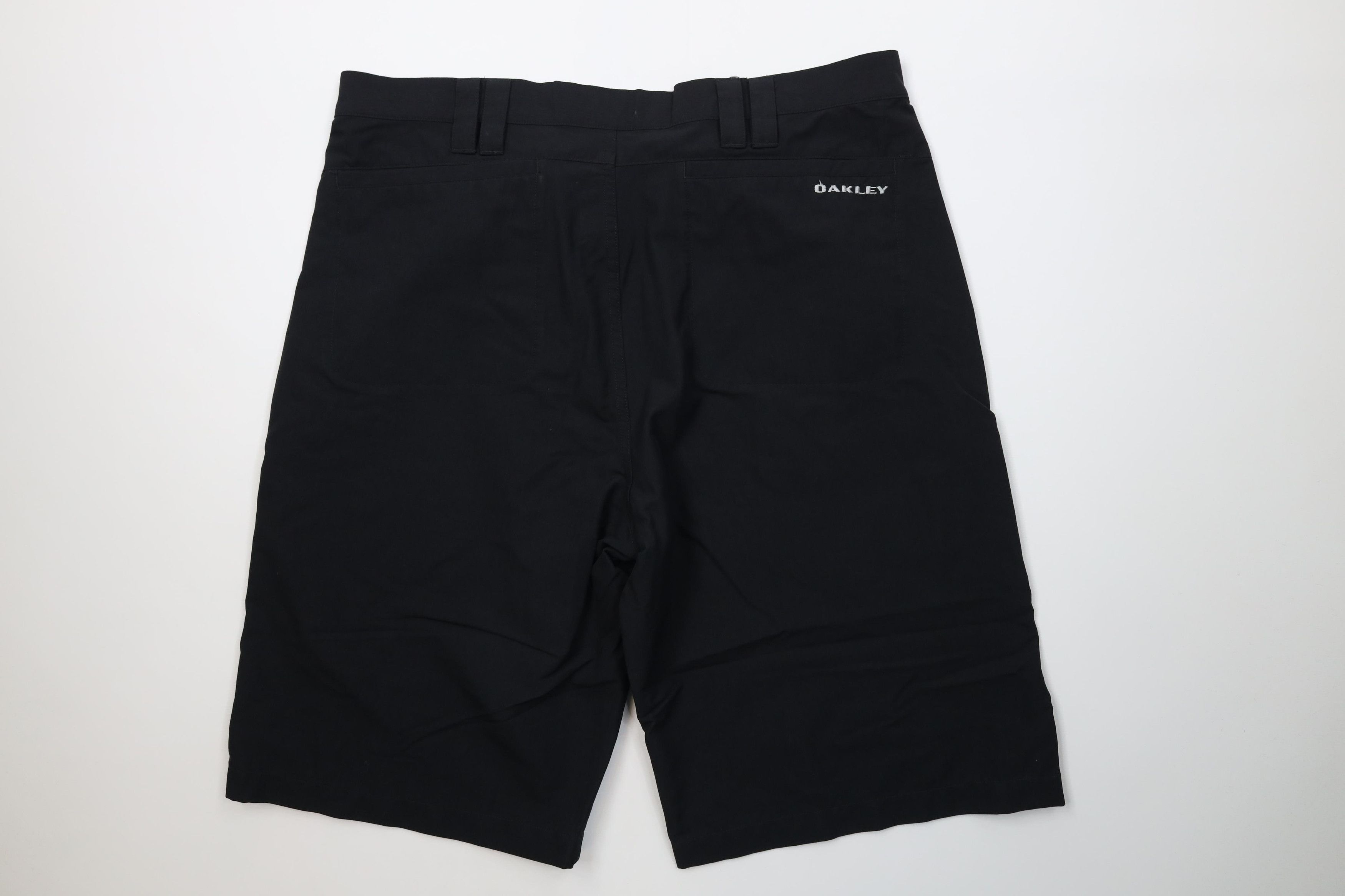 Oakley Vintage Y2K Oakley O Logo Baggy Fit Moto Shorts Black Size US 38 / EU 54 - 8 Thumbnail