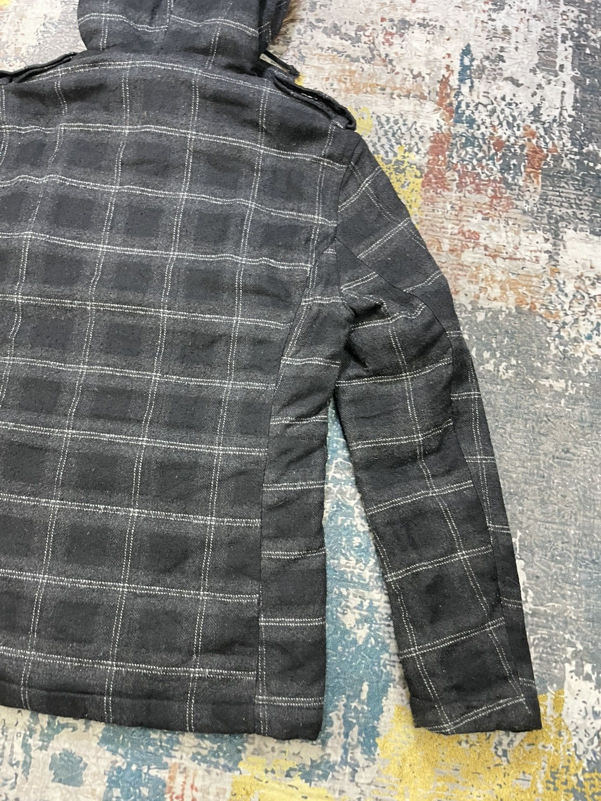 In The Attic In The Attic Rockers Garment Plaid Wool Blend Jacket Size US M / EU 48-50 / 2 - 4 Thumbnail