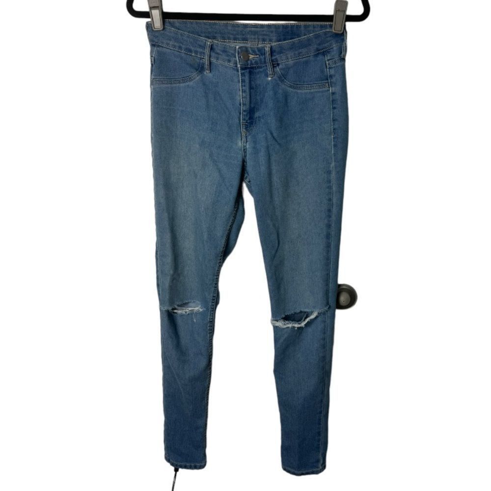 H&M H&M SZ 27 skinny ankle distressed jeans Size 27" / US 4 / IT 40 - 1 Thumbnail